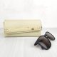 Eslo Cream Leather Glasses Case