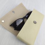 Eslo Cream Leather Glasses Case