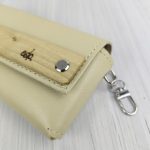 Eslo Cream Leather Glasses Case