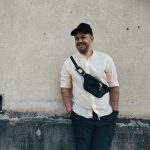 Eslo Roger bőr crossbody/övtáska fekete uniszex