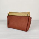 Eslo Pure hazai designer női  rozsda bőr pipere, alkalmi táska, prémium minőség, kézzel készített egyedi dizájn.