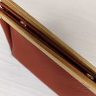 Eslo Pure hazai designer női  rozsda bőr pipere, alkalmi táska, prémium minőség, kézzel készített egyedi dizájn.