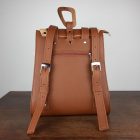 Eslo Luna hazai designer női karamell mix bőr hátitáska, hátizsák, prémium minőség, kézzel készített egyedi dizájn.