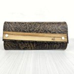 Eslo Brown Patterned Women's Leather Wallet LIMITED
