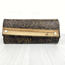 Eslo Brown Patterned Women's Leather Wallet LIMITED