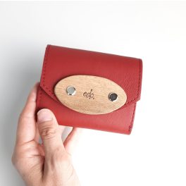 Eslo Red Leather Wallet Mini