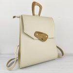 Luna Cream Women's Leather Backpack LIMITED