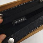 ESLO Pure Fekete "hópehely" női bőr pipere alkalmi táska LIMITED