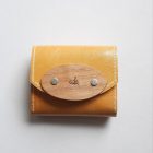 Eslo Luna hazai designer női sárga bőr pénztárca, prémium minőség, kézzel készített egyedi dizájn.