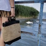 ESLO Summer juta válltáska natúr-krém