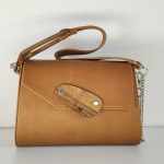 Eslo Luna Karamell női bőr oldaltáska LIMITED Classic