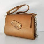Eslo Luna Karamell női bőr oldaltáska LIMITED Classic