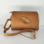 Eslo Luna Karamell női bőr oldaltáska LIMITED Classic