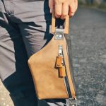 Eslo Roger Leather Crossbody/ Belt Bag Brown- Black Unisex