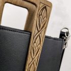 Eslo Arbora Fekete Bőr Kistáska 