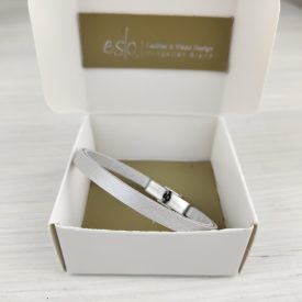 Eslo Női Bőr Karkötő Gyöngyház