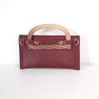 Eslo Mio hazai designer női piros bőr minitáska, prémium minőség, kézzel készített egyedi dizájn.