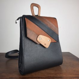 Eslo Columbia hazai designer női double claro bőr hátitáska, hátizsák, prémium minőség, kézzel készített egyedi dizájn.
