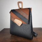 Eslo Columbia hazai designer női double claro bőr hátitáska, hátizsák, prémium minőség, kézzel készített egyedi dizájn.