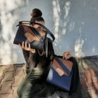 Eslo Columbia hazai designer női double claro bőr hátitáska, hátizsák, prémium minőség, kézzel készített egyedi dizájn.