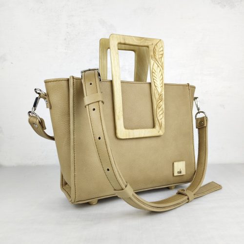 Eslo Arbora Light Brown Leather Satchel