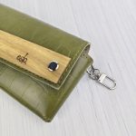 Eslo Green Croc Patterned Leather Eyewear Case LIMITED