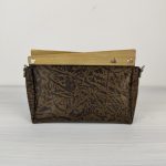 ESLO Pure Mintás Barna női bőr minitáska