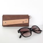 ESLO batik women's leather eyewear case