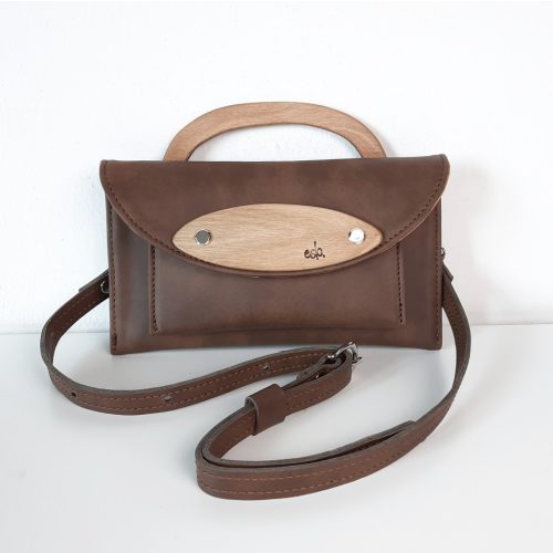 Eslo Mio Variable Batik Brown Women's Leather Mini Bag LIMITED