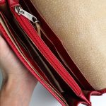 Eslo Red Kroko Leather Wallet