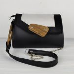 ESLO Luna Black Pearl Women's Leather Side Bag LIMITED