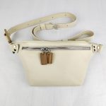 Eslo Roger Leather Crossbody/Waist Bag Cream Unisex