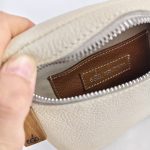 Eslo Roger Leather Crossbody/Waist Bag Cream Unisex