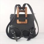 ESLO Pix 4in1 Black Women's Leather Bag