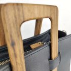 Eslo Pix 4in1 hazai designer női fekete bőr kistáska, prémium minőség, kézzel készített egyedi dizájn.