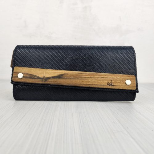 Eslo Black Suede Women's Wallet LIMITED