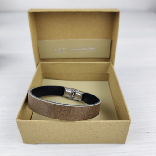 Eslo Men's Leather Bracelet Batik Brown