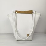 Eslo Pure White Women's Leather Shoulder Bag LIMITED
