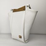 Eslo Pure White Women's Leather Shoulder Bag LIMITED