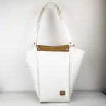 Eslo Pure White Women's Leather Shoulder Bag LIMITED