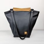 Eslo Pure Black Women's Leather Shoulder Bag