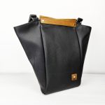 Eslo Pure Black Women's Leather Shoulder Bag