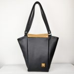 Eslo Pure Black Women's Leather Shoulder Bag