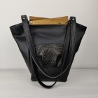 Eslo Pure Fekete Női Bőr Válltáska