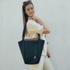 Eslo Pure Fekete Női Bőr Válltáska