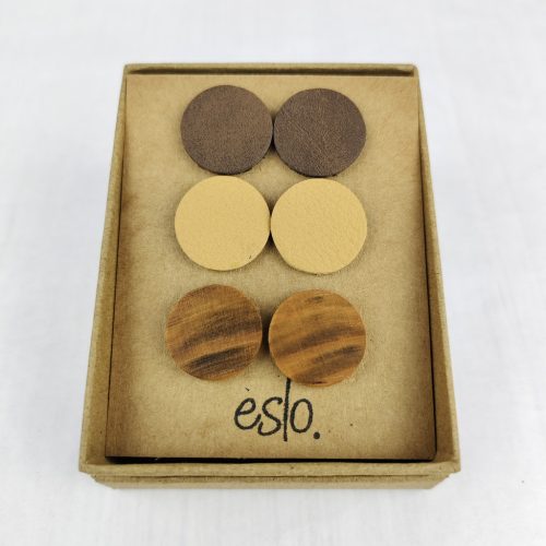 Eslo fülbevaló szett natúr