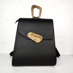 ESLO Luna Black Women's Leather Backpack