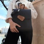 ESLO Luna Black Women's Leather Backpack