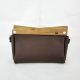 ESLO Pure Patterned Brown Women's Leather Toiletry Casual Bag