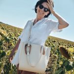 ESLO Luna Cream Women's Leather Shoulder Bag